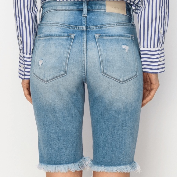 Artemis Vintage Plus Size Harper Mid Rise Bermuda Shorts - Picture 4 of 5